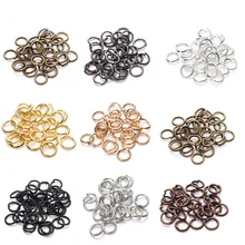 200pcs/lot 4 5 6 8 10 mm Jump Rings Silver Split Rings Connectors For DIY Jewelry Findings Making Accessories Wholesale Supplies