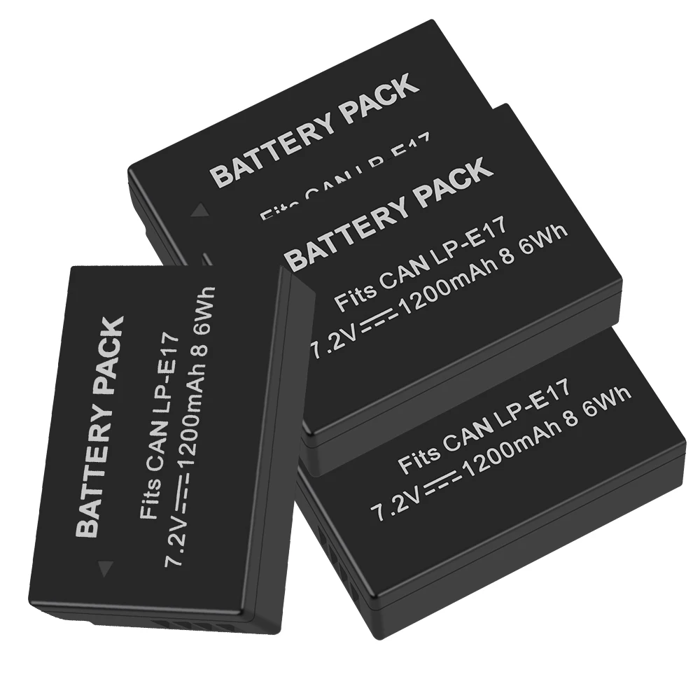 1200 мА/ч, LP-E17 LP E17 LPE17 RechargeableLithium цифровой Камера Батарея для цифровой однообъективной зеркальной камеры Canon EOS M5 M6 200D T6I T6S 750D 760D 77D X8I