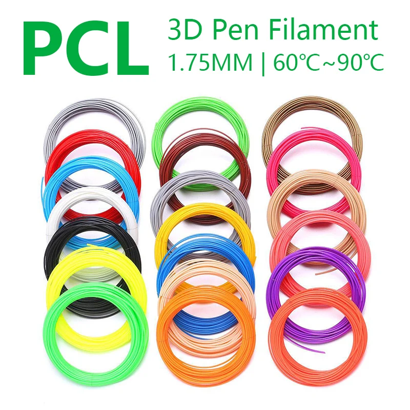 Pla da Qualidade Abs Pcl para a Pena 3d 20 Cores Filamento da Pena 3d 1.75 Mm. Fio Plástico da Pena 3d da Cópia 3d do Filamento 3d da Pena do Plástico Materiais de impressão 3D - Imagem 4