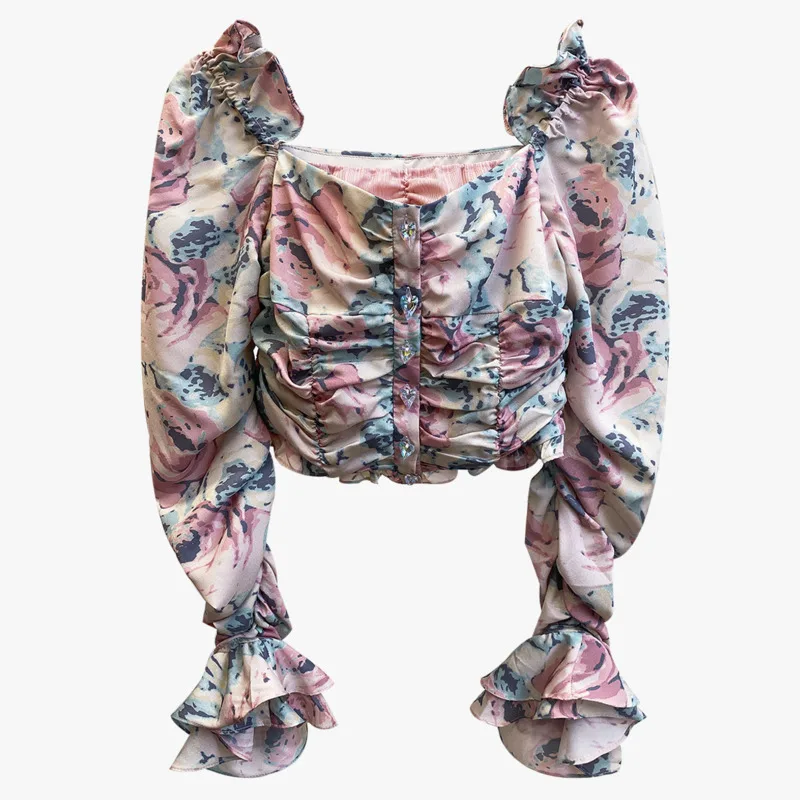 DEAT 2020 New Spring Summer New Lotus Sleeve One