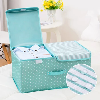 

Storage Boxes With Lids No Smell Polyester Fabric Clear Storage Baskets Containers Bins With Double Cover Organizer
