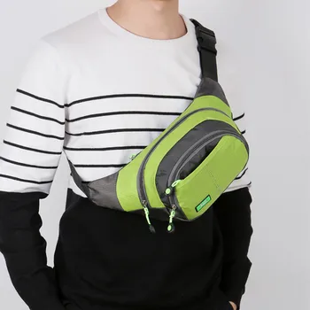 

Outdoor Women Chest bag banquet Shoulder waist pack Casual Sports Purse Nylon Breast Package white Messenger Bag for girls