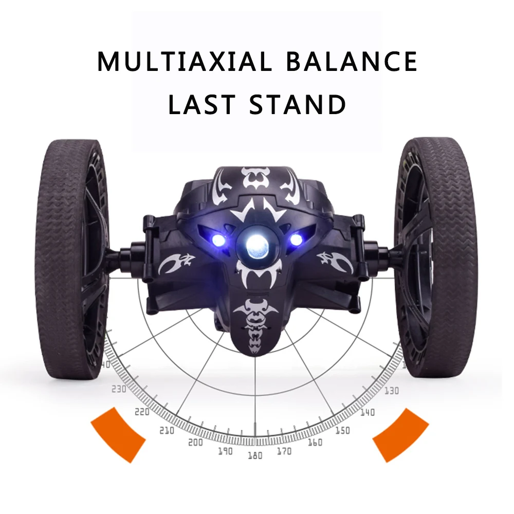 Пульт дистанционного управления Rc Jump Car Детский Электрический беспроводной трюк дистанционный мини автомобиль прыжок автомобиль с гибким колесом вращающийся светодиодный свет