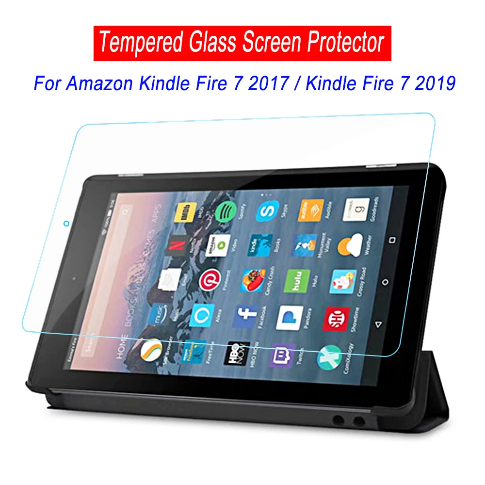 Fire 7 2019 Tempered Glass For Amazon Kindle 2017 / Screen Protector High Quality | Компьютеры и офис