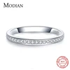 Modian Classic Simple 100% 925 Sterling Silver Charm AAA Zirconia Finger Rings for Women Wedding Engagement Statement Jewelry ► Photo 2/5