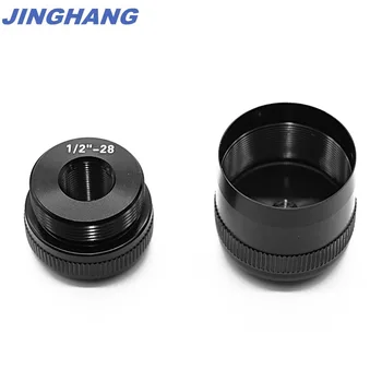

Maglite C Cell Cap Set 1/2"x 28 Solvent Trap Replacement Combo Threaded End Caps Anodized Black