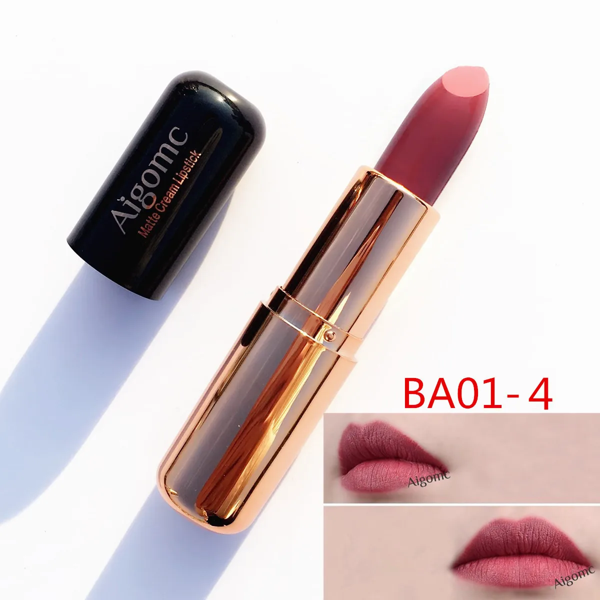 6 Color Lipstick Matte Pumpkin Earthy Color Red Waterproof Moisture Not Remove Lip Makeup - Цвет: BA-04