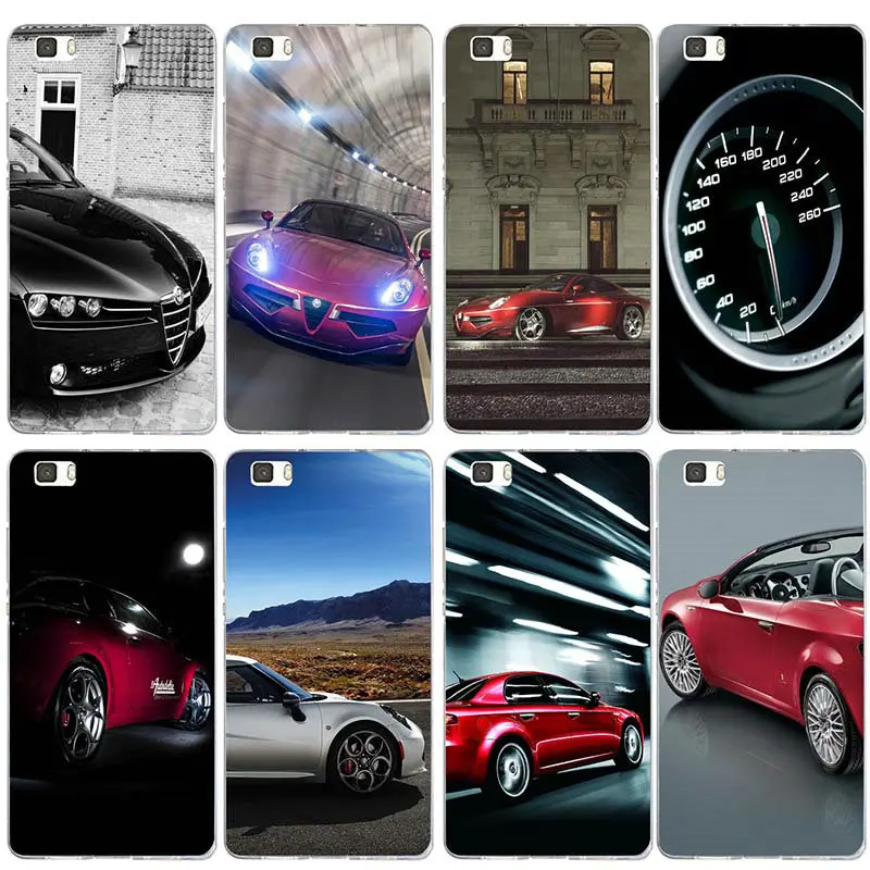 

Silicone Soft TPU Cell Phone Cases for Huawei P8 P9 P10 P20 P30 Honor 6X 7X 7 9 Mate 10 Pro Lite P Smart Super Car Alfa Romeo