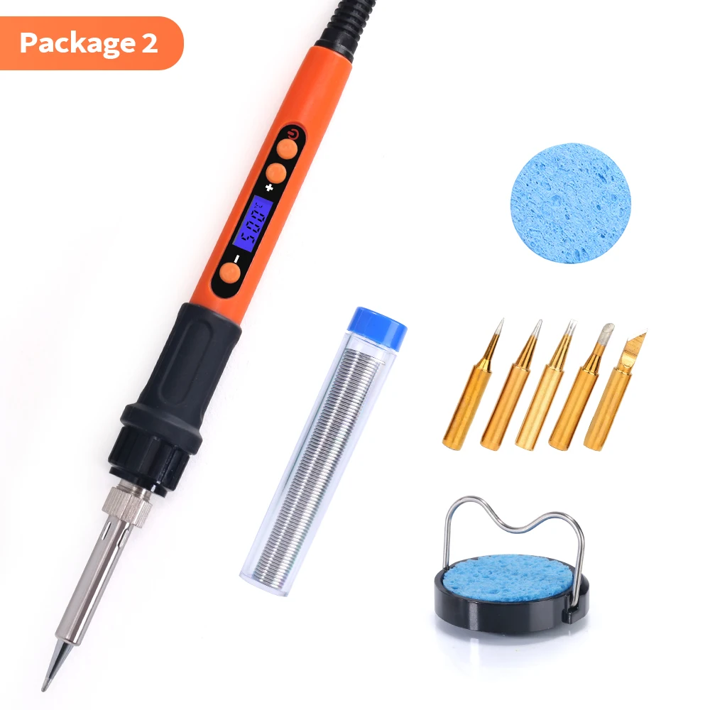 best soldering iron 928D 100W Soldering Iron Kit with Slot Heating Element 500 Celsius Digital Temperature Adjustable Soldering Iron Station soldering irons & stations Welding Equipment