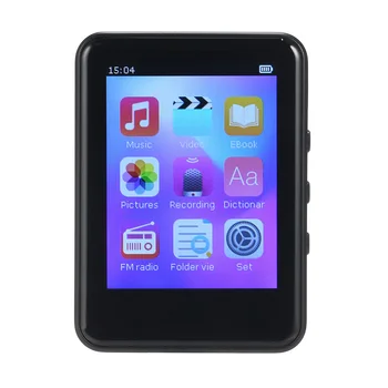 

JWM-110 MP3 Player Portable Digital Music Player FM Radio 8GB Bluetooth Function Memory Card Expansion with 3.5mm Headphones