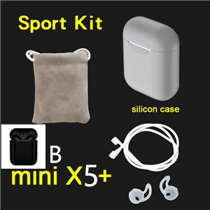 mini X5B sport Gray Padear mini X5 Bluetooth гарнитура наушники беспроводные наушники для Xiaomi Iphone Android 7/8/PLUS X xs RS 11 PRO Max Sumsung - Цвет: mini X5B sport Gray