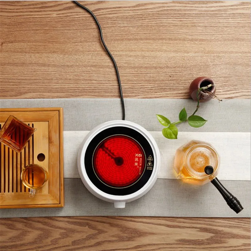 110V Electric Mini Stove Hot Plate Multifunction Modern Coffee Tea Heater  Black / White