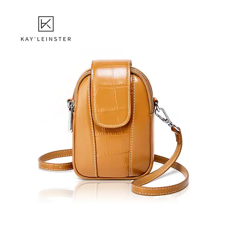 leather cross body phone bag