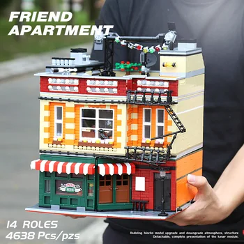 

MOC Central Perk Big Bang Theory Modular Compatible with 10189 Street View Building Blocks Bricks Children Christmas Gifts
