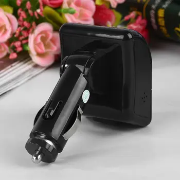 

QSS-50 Universal Bluetooth Handsfree Wireless Car MP3 Audio Player FM Modulator with USB Charger LCD Display for Phones