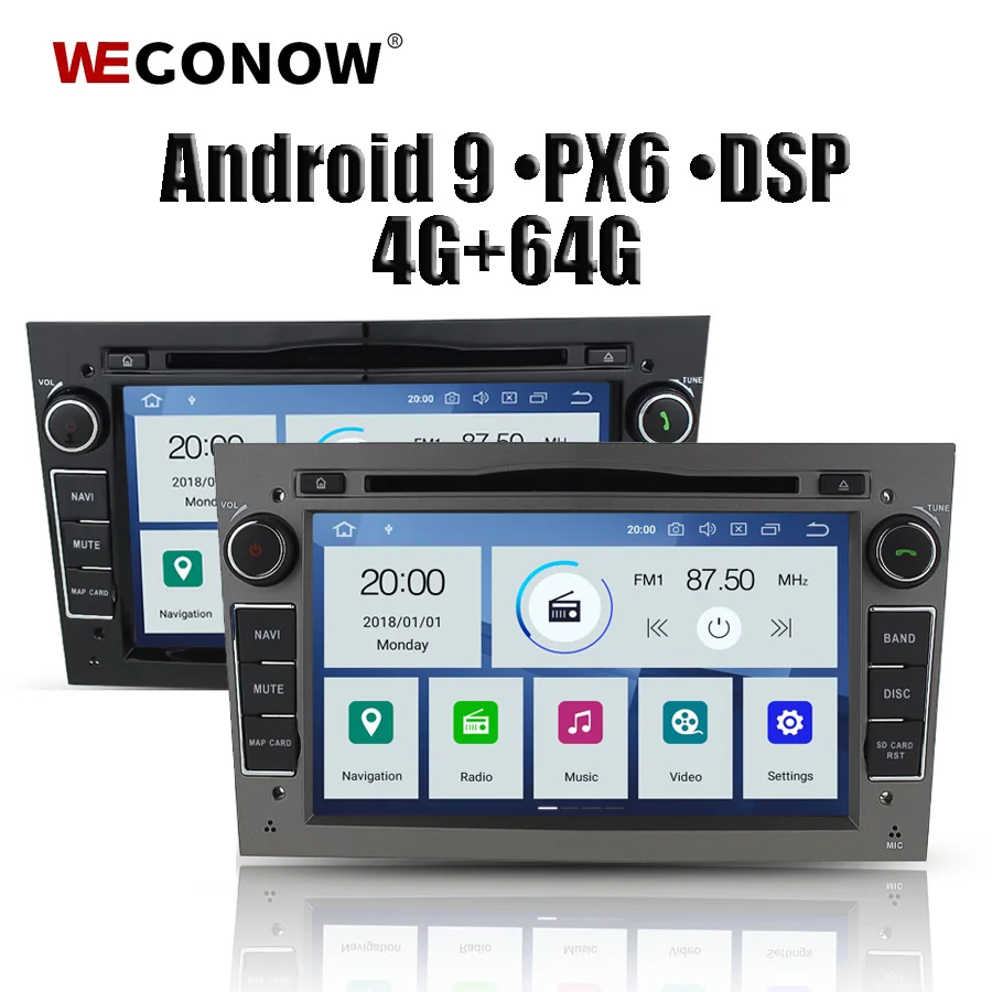DSP PX6 ips Android 9,0 4 Гб ОЗУ 64 ГБ Автомобильный dvd-плеер gps карта радио для Opel Zafira Vectra Antara Astra Combo Corsa Meriva Vivaro
