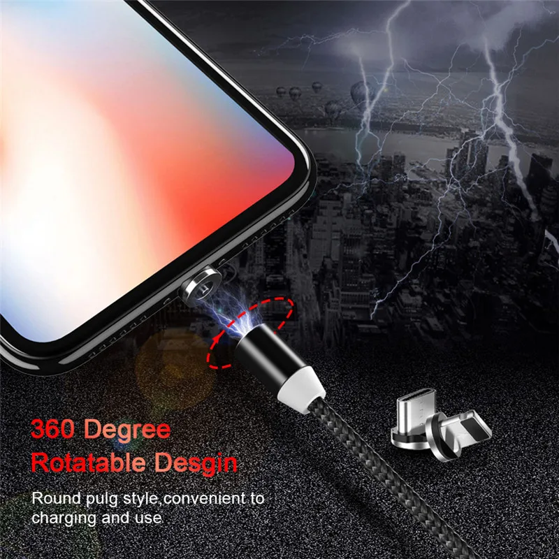 YOBWIN 1 м 2 Магнитный микро USB кабель для быстрой зарядки передачи данных Xiaomi Redmi 4X