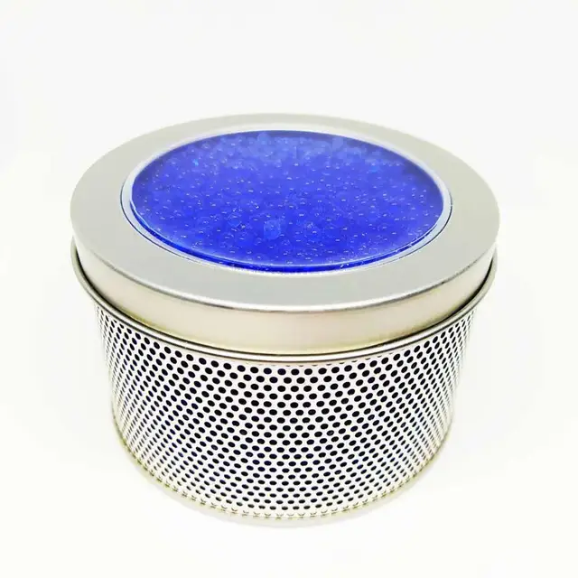 Bule Narancssárga Újrafelhasználható Szilikagéltartály, Amely A Szilikagél Nedvesség Abszorbens Szárítószigetelőjét Jelzi