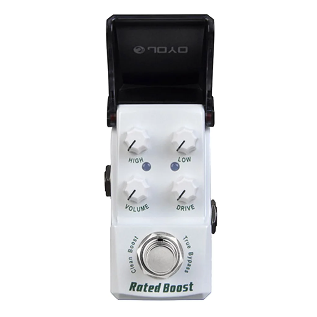 

Metal Rated Clean Boost Electric Guitar Effect Pedal Effector Low High Volume Drive Control Knob White