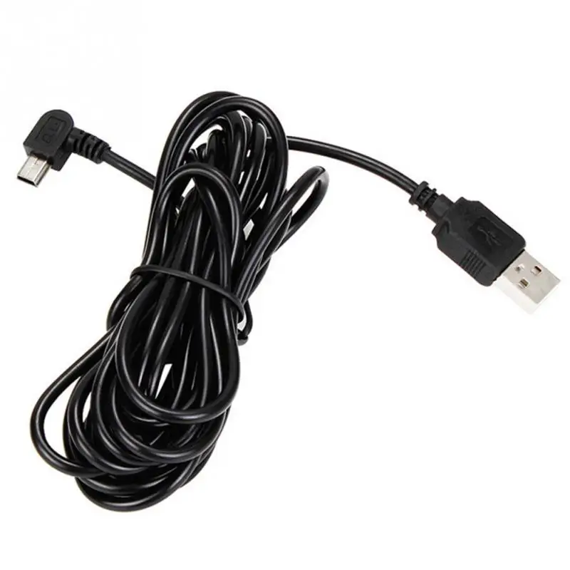 Мини 5Pin 3,5 м автомобильные принадлежности USB линия питания l-образный зарядный кабель для передачи данных под прямым углом для автомобильного видеорегистратора