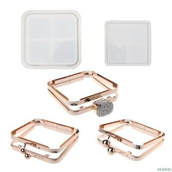 

DIY Clear Dynamic Liquid Square Quicksand Bag Silicone Mold Resin Casting Craft