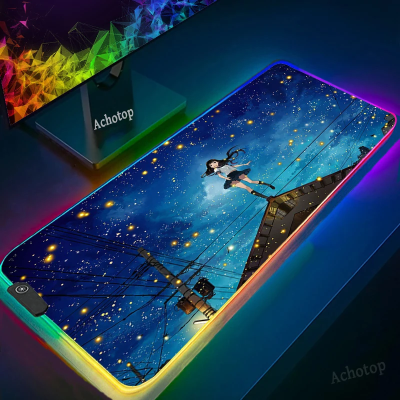 Цветная (rgb) НИР Replicant коврик для мыши 900x400 с запястий лучший игровой геймер аниме