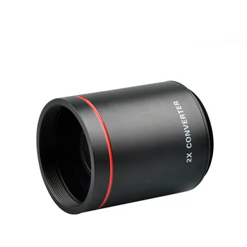 

2X Magnification Portable Attachment Optical Glass Wide Angle High Definition Telephoto Lens Converter Metal Mount Accessories