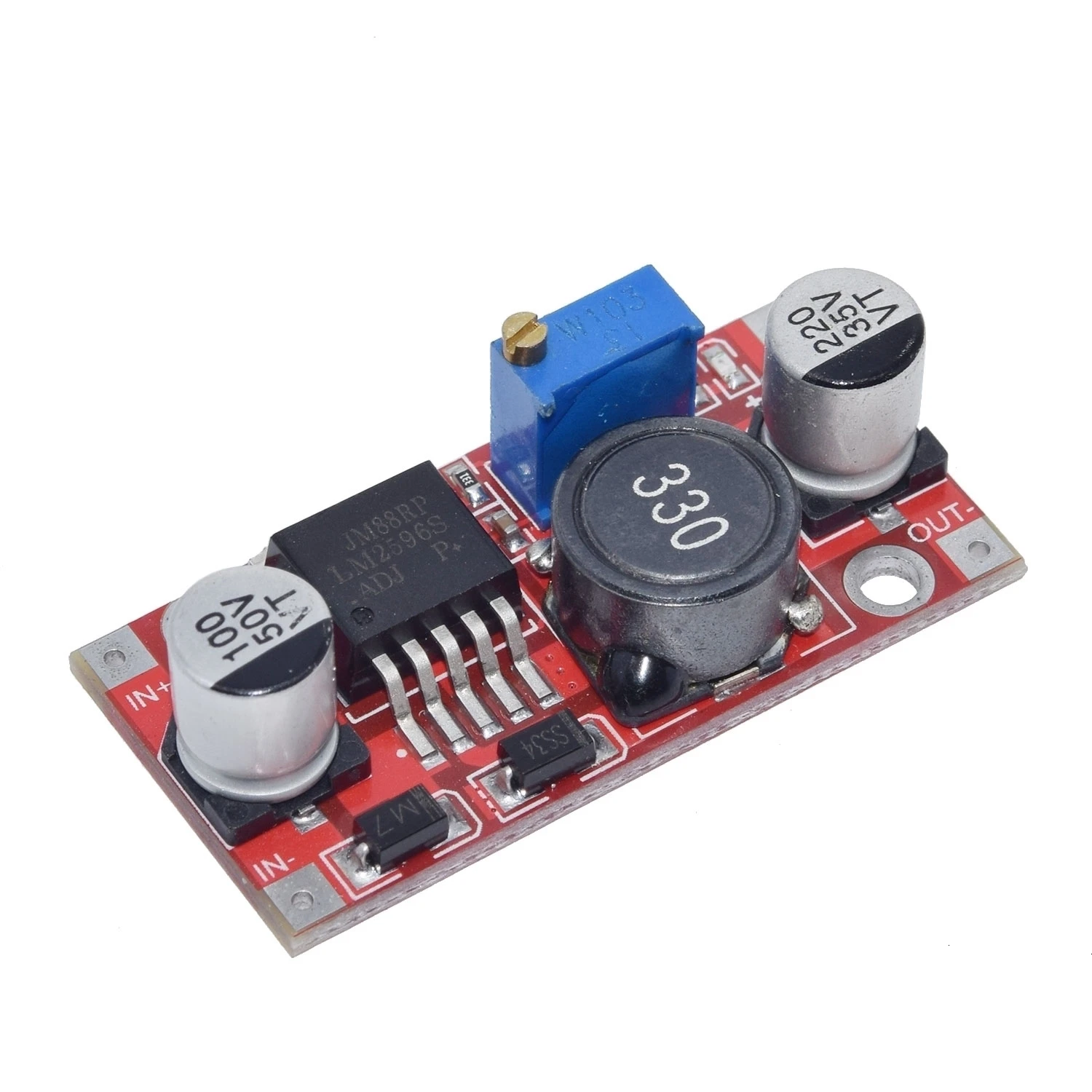 ShengYang 1 шт. LM2596 LM2596S DC-DC Регулируемый понижающий модуль питания, высокое качество