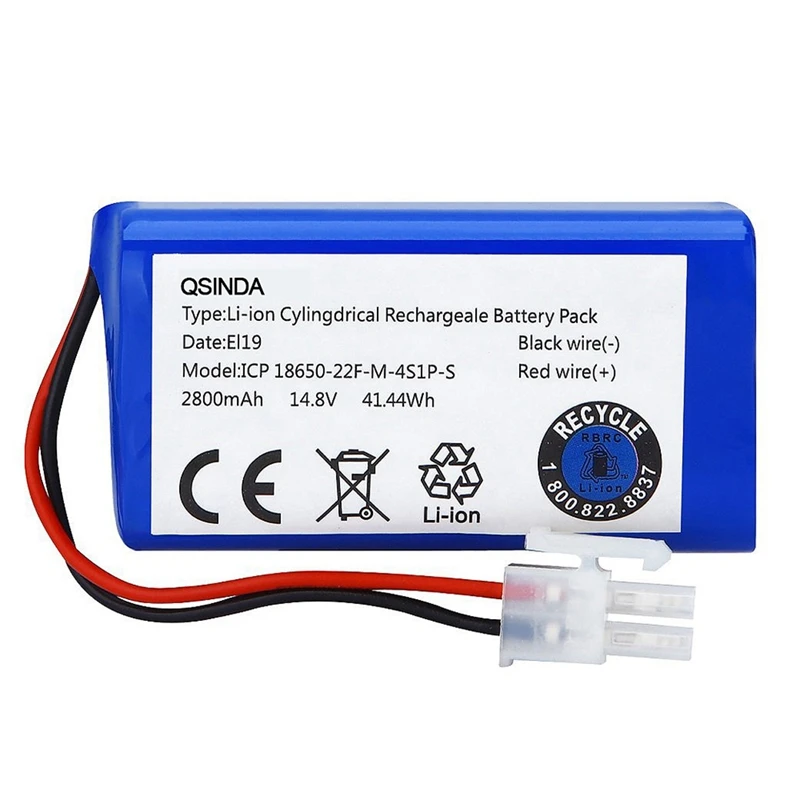 2800mAh Robot Vacuum Cleaner Battery Replacement for ILIFE V7s A6 V7s Pro 