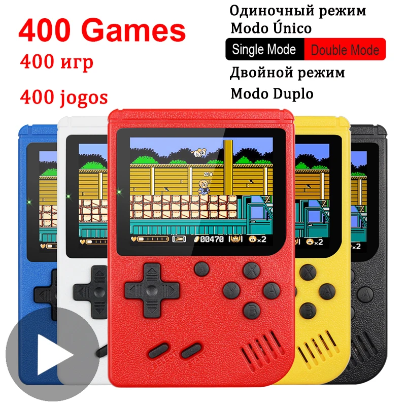 

400 in 1 8 Bit Portable Handheld Retro Video Game Console Player Gaming Portatil Mini Arcade Videogames Machine 8bit Hand Held