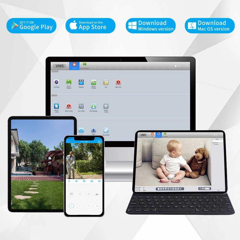 New 4K Security Camera System 8MP Audio CCTV POE NVR AI Color Night Home Video Surveillance Outdoor Set