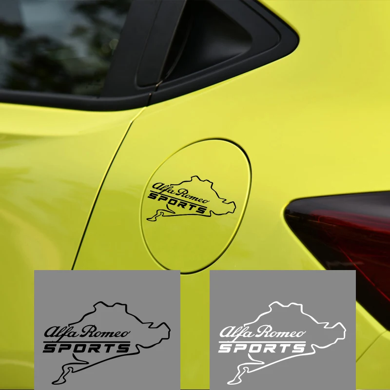 

97mmX150mm Automobile For Car Body Rear Windshield Fuel Tank Cap Car Styling Stickers For Alfa Romeo Brera 147 156 159 Giulietta