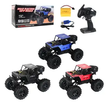 

2.4GHz RC Car Toy 4WD Off Road Climbing Truck Model Electric Climbing Car With Vacuum Tires And Headlight Remote Control Crawler