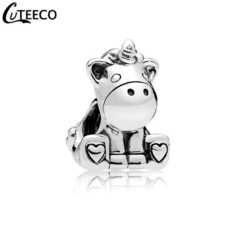

CUTEECO Cute Unicorn Animal DIY Alloy Series Beads Fit Pandora Charm Bracelet For Women Jewelry Accessories Wholesale