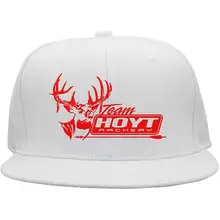 Классическая Регулируемая сетка унисекс hoyt-стрельба из лука-Красный-логотип-бейсбольные кепки