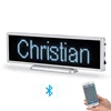 Bluetooth rechargeable LED display 16*64 pixels 21cm by 6cm size portable scrolling LED screen car desktop or hanging LED sign ► Photo 2/6