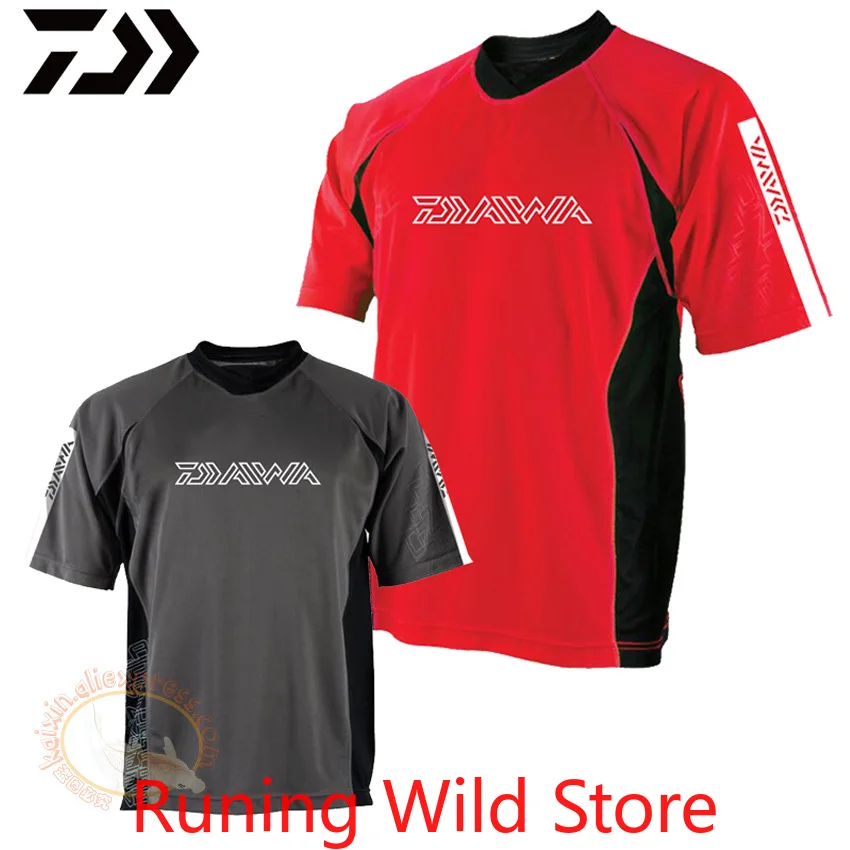 

2020 Breathable Fishing Clothing Short Sleeve Quick Dry Fishing Jersey Clothes DAIWA Sportswear Summer Outdoor Fishing T-Shirt