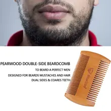 

Wooden Hairdressing Styling Tool Card Package Pocket Size Fine Coarse Teeth Double Side Hair Mustaches Brush Beard Comb