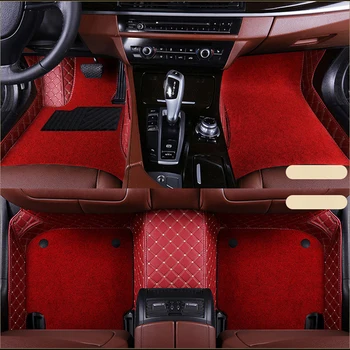 

Custom car floor mats Double layer car mats for Chrysler 300C Grand Voyager Sebring car styling auto accessories car Stickers