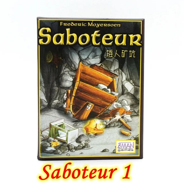 Семейная настольная игра Saboteur настольная игра 1+ 2 версии/Saboteur1 версия Jeu De забавная настольная игра с английскими инструкциями - Цвет: 1