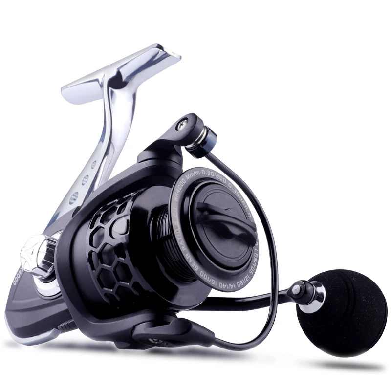 

LINNHUE Spinning Reel 1000-7000 Metal Spool Fishing Reel 5.2:1 4.7:1 8KG Max Drag Reel Fishing Saltwater Fishing Reels 2020