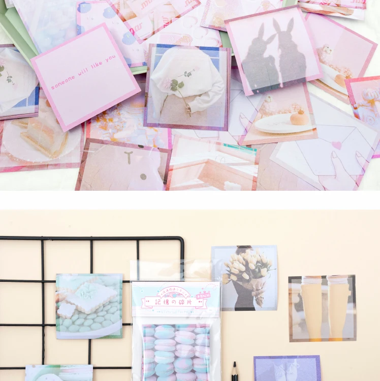Милый блок стикеров для заметок в упаковке INS Memo Note Kawaii Sticky Note Diy Скрапбукинг наклейка Bullet Journal канцелярский школьный офисный блок