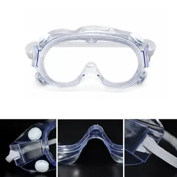 

Protective Safety Goggles Transparent Goggles Splash-proof Wind-proof Antisand Dust Work Lab Anti Dust Adjustable