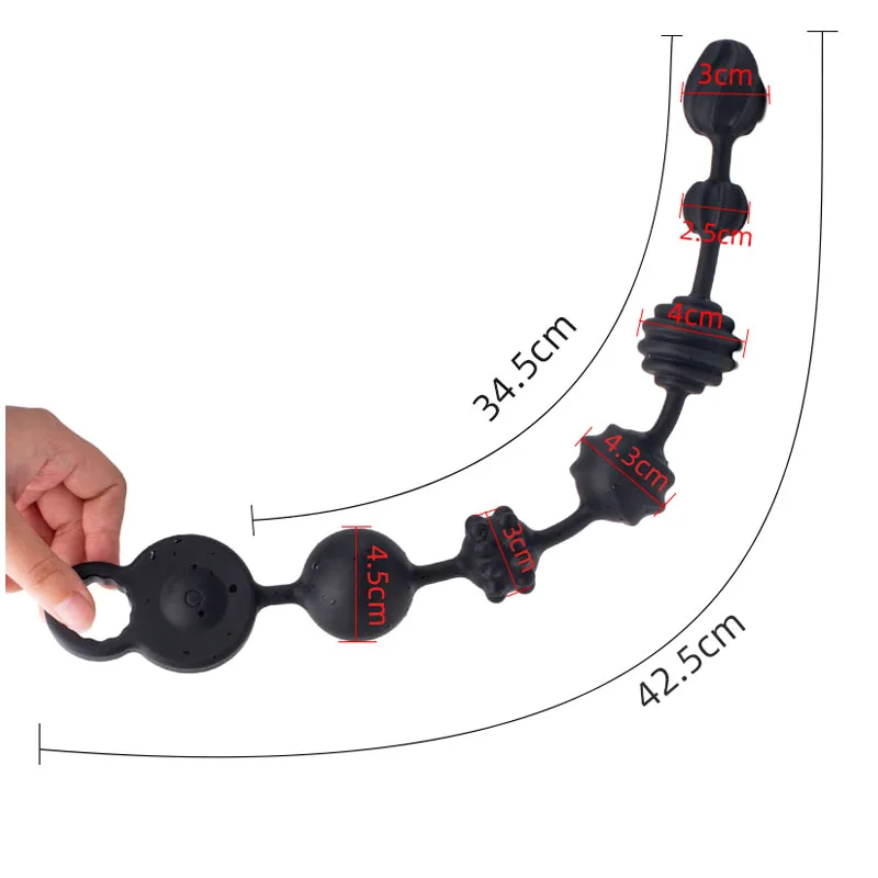 3 Motors Powerful Anal Plug Beads Butt Anus Beads Vibrators Prostate Massager SM Sex Toy For Couple Anal Expandable Massager 1