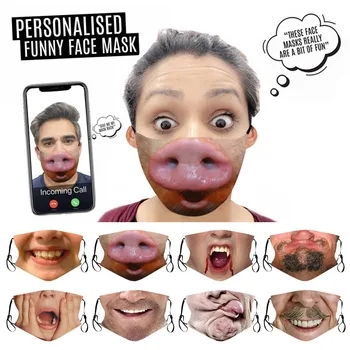 

Covering Unisex Adult Face Printed Funny Face Outdoor Mack