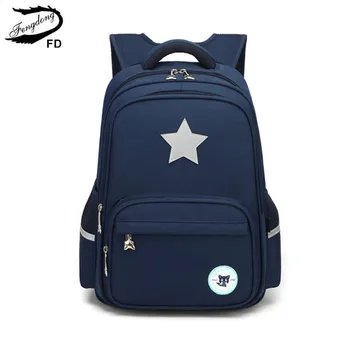 

FengDong children school bags for boys bookbag reflective strip backpack schoolbag primary student backpack backbag dropshipping