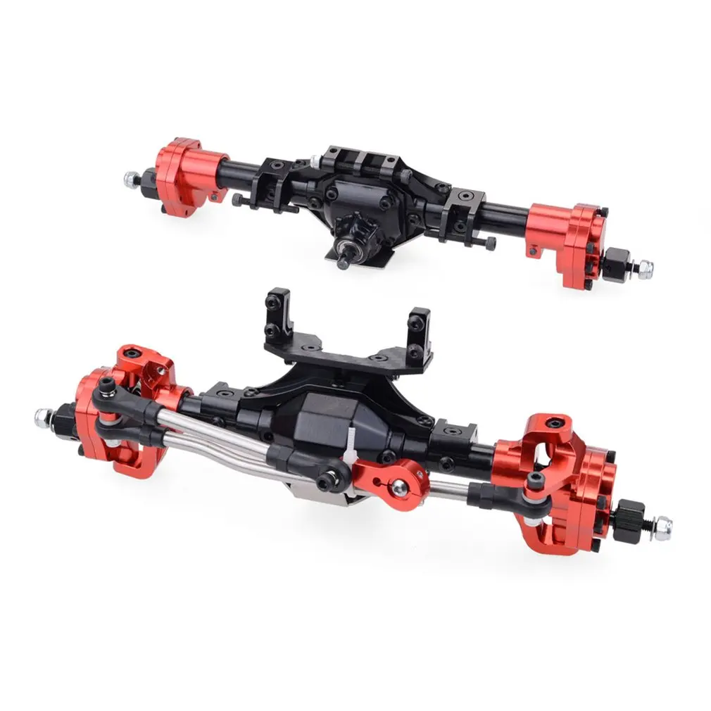 

Metal Front Rear Portal Axle Aluminum Alloy CNC Full Anodized for 1/10 RC Crawler Car Axial SCX10 II 90047 90046 Upgrade Parts