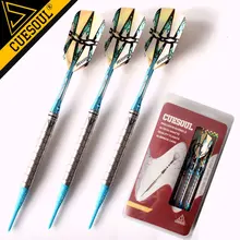 Cuesoul 90% Вольфрам Дартс 18 г 15 см Дартс профессиональной игры мягкий наконечник Дартс электронный дартс с Алюминий Валы