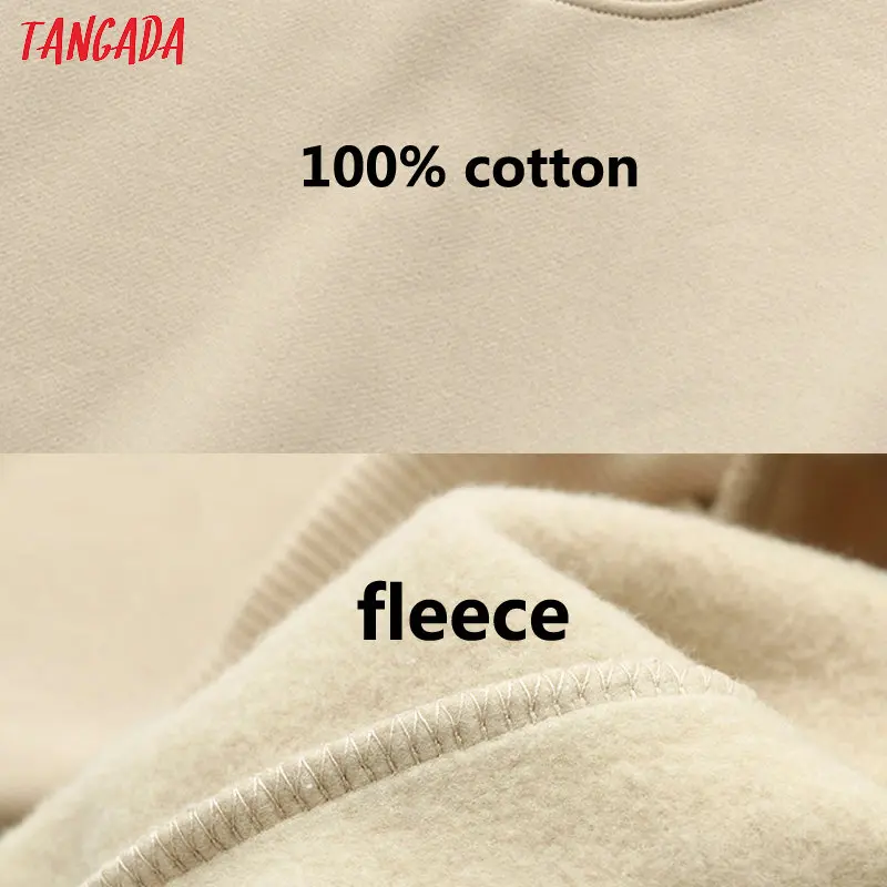 Tanie Tangada damska kurtka polarowa z kapturem bluzy jesienno-zimowa moda 2021 sklep