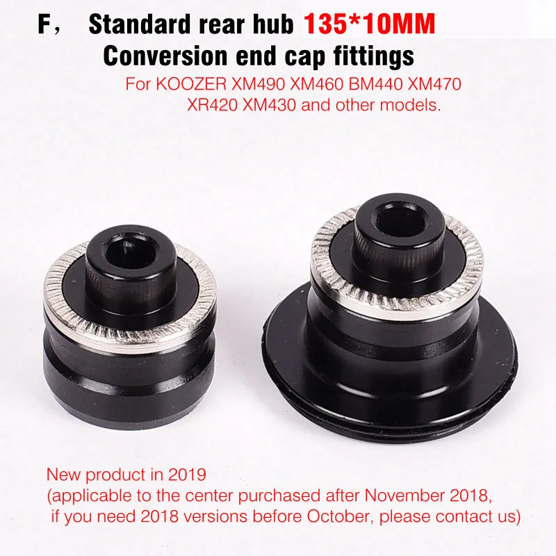F Koozer FreeHub колпачок ступицы s XM490 XM470 XM460 втулка горного велосипеда конвертеры для горного велосипеда концевой колпачок адаптер QR THRU колпачок адаптер XD - Цвет: F